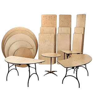Оптовая продажа, ресторан, деревянный, складной, банкетный стол, круглые столы для вечеринок