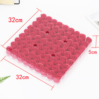 Savon de bain parfumé aux fleurs, pétales de rose, huile essentielle végétale, 81 pièces, ensemble de savons en forme de pétales de rose dans une boîte, meilleurs cadeaux