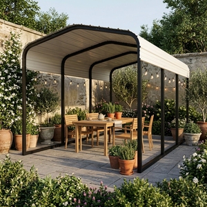 Abri de voiture toutes saisons 12x20 pour bateau, kits de <span class=keywords><strong>garage</strong></span> portables, bâtiments de <span class=keywords><strong>garage</strong></span> en gros, abri de voiture en acier, personnalisation de la taille - Product Image 5