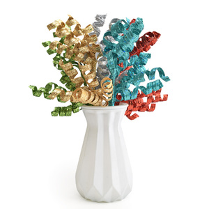Albero di Natale Artificiale Perforato con Polvere Decorativa, Tulipani in Seta Rossa e <span class=keywords><strong>Blu</strong></span> Impermeabili per San Valentino e Capodanno - Product Image 1