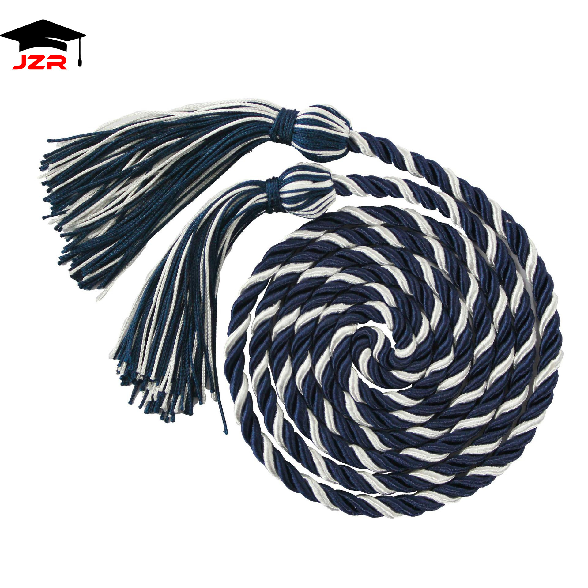 Navy Blue and White