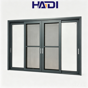 <span class=keywords><strong>Porte</strong></span> coulissante moderne en aluminium à double vitrage trempé sur mesure, très vendue, pour entrée extérieure d'appartement et salons - Product Image 3