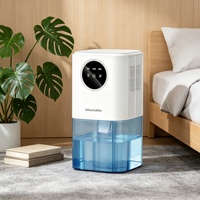 Déshumidificateur réfrigérant haute capacité avec compresseur et écran tactile, 9,9 pintes/24h, résout les problèmes de séchage des vêtements et de l'humidité