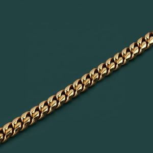 Pulsera de Cadena Cubana Estilo Miami, Joyería Punk para Hombre y Mujer, Chapada en Oro de 18K, Cadena de Acero Inoxidable - Product Image 3