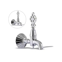 Robinet de lavabo moderne en laiton de qualité supérieure, style ottoman, à trou unique, chromé, pour usage extérieur - Vente en gros