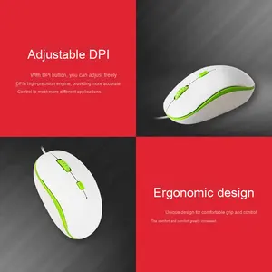 De Buena Calidad Mini M13 Usb Flat Mouse Slim Mouse <span class=keywords><strong>Ratones</strong></span> ópticos con cable Pc Computadora y portátiles Accesorios 1,2 m Cable 3D Mouse - Product Image 3