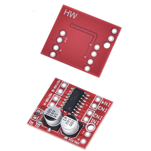 Module de pilotage de moteur CC à double canal-Contrôle de vitesse <span class=keywords><strong>PWM</strong></span> bidirectionnel et entraînement de moteur pas à pas à pont en H (mise à niveau Mini L298N) - Product Image 3