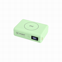 Batterie externe portable 3-en-1 étanche 10000 mAh avec charge magnétique sans fil 15W, PD45W, double USB-A/USB-C, LED, prix usine