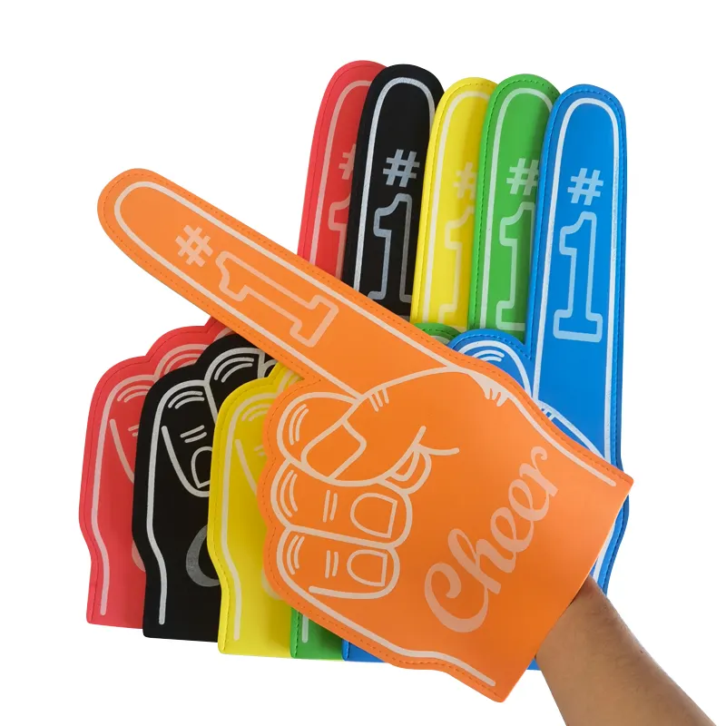 Hot Selling Custom Design EVA Schaum Finger Hand Jubel handschuhe Jubel Hände Schaum Finger