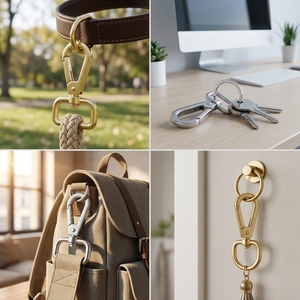 Metal Swivel Snap <strong>Hook</strong> <strong>Clip</strong> for Bag Straps Keychains Pet Dog Leashes Hanging Accessories DIY Hardware - Product Image 2