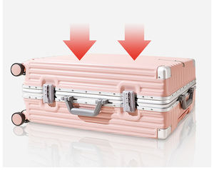 Prix usine nouveau Design dur chariot sac couleur Pure poignée joli crochet avant pour sac chariot étui en aluminium bagages valise - Product Image 5