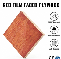 Film de protection imperméable pour revêtements de sol stratifiés, panneaux de contreplaqué multicouches antidérapants rouges