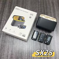 Microphone cravate sans fil professionnel SX28 avec batterie intégrée, USB Type-C, radio 2.4G, réduction de bruit et conception magnétique