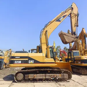 Low Price Original Used CAT 320b Excavator CAT 320b 20 TON Caterpillar Heavy Excavator Machine For Sale In Shanghai