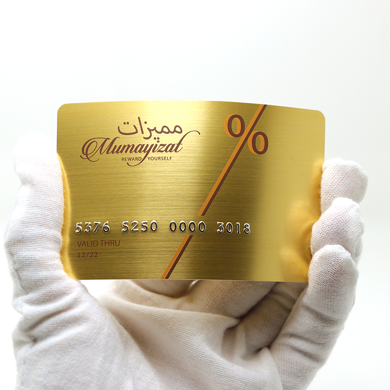 Brushed Plastic Printing Number Embossed Customized Business Cards