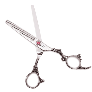 <span class=keywords><strong>Ciseaux</strong></span> de barbier 5,5'' 6'' AQIABI en acier inoxydable, <span class=keywords><strong>ciseaux</strong></span> de coupe professionnels pour coiffure, <span class=keywords><strong>ciseaux</strong></span> à effiler <span class=keywords><strong>argent</strong></span>és A9005 - Product Image 6
