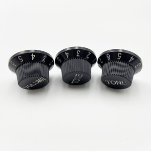 Lot de <span class=keywords><strong>3</strong></span> capuchons de boutons de <span class=keywords><strong>guitare</strong></span> électrique STSQ 1V2T, contrôle du volume et du tonalité, en métal, pour potentiomètre et interrupteur de <span class=keywords><strong>guitare</strong></span> électrique - Product Image 4