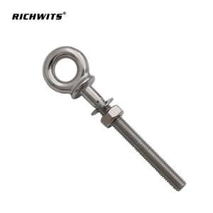 Vis à œil longue HX en acier inoxydable 316 avec rondelle et écrou - Product Image 2
