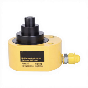 Rmc-501l Multistage Hydraulic Cylinder 50t 20mm Stroke Steel Alloy For Lifting - Product Image 3