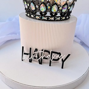 Honey And Sweetness Acrylic <b>Cake</b> <b>Decoration</b> 1.3mm Thick 9cm Wide Birthday <b>Cake</b> Plug In For Men's Birthday Party <b>Supplies</b> - Product Image 3