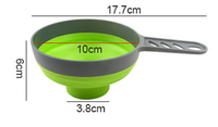 Passoire pliante 3-en-1 en silicone et PP, à large ouverture, pour égoutter l'huile, antidérapante, légère, alimentaire, résistante aux hautes températures
