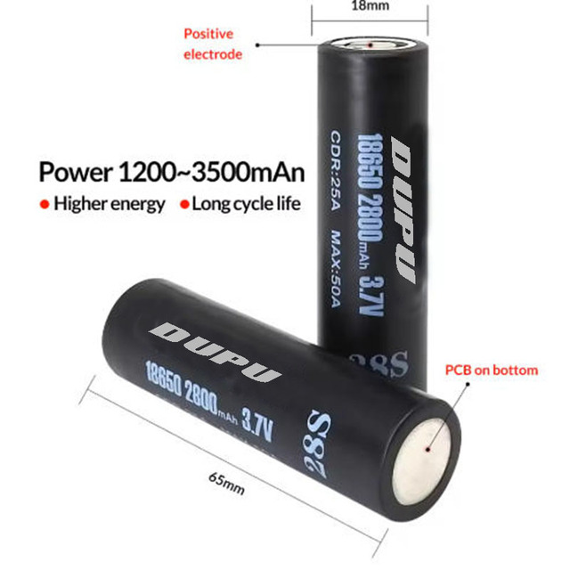 18650 Battery 3.7V 2000 2500 2600mAh 3200mAh 3.7V High Temperature Resistant Electric Bicycles/Scooters Batteries Cell