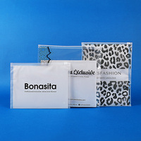 Sac refermable réutilisable avec fermeture éclair en CPE/PE pour impression de logo personnalisé sur vêtements et accessoires capillaires - Impression par gravure