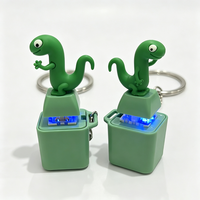 Bouton Fidget Clic-clac Lumineux Amusant, Clé Mécanique Rechargeable en Forme de Mouette, Jouet Anti-stress pour Clavier