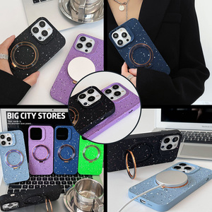 Housse de protection pour téléphone en acrylique TPU de luxe avec support d'anneau magnétique étuis de téléphone de charge sans fil pour <span class=keywords><strong>iPhone</strong></span> <span class=keywords><strong>12</strong></span> 13 14 15 16 - Product Image 5
