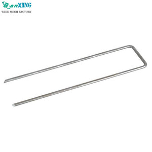 Agrafes de pelouse en PVC noir de haute qualité de 4 pouces, clous en U, fabrication en usine - Product Image 4