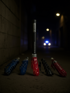 Bastón Doble con Filtro Metálico de 24 Pulgadas, Expandible, con Bloqueo Giratorio, Bastones Tácticos de Defensa - Product Image 2