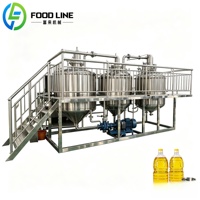 Raffinerie d'huile comestible de 1 tonne/jour, petite machine de raffinage d'huile comestible, équipement de raffinage d'huile comestible