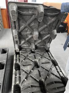 Nhà Máy Giá Tre + Nhựa Duy Nhất Sided 4-Cách Nhập Pallet Màu Đen/Màu Xanh 20L Công Suất Tối Đa 6.0T Tĩnh Siêu Thị Nguồn Cung Cấp - Product Image 5