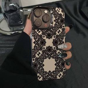 รูปแบบเคสโทรศัพท์ Totem มงคลสำหรับ iPhone 17 16 15 14 13 12 11 PRO MAX สีดำสีม่วงเคลือบเลเซอร์ออโรร่า - Product Image 5