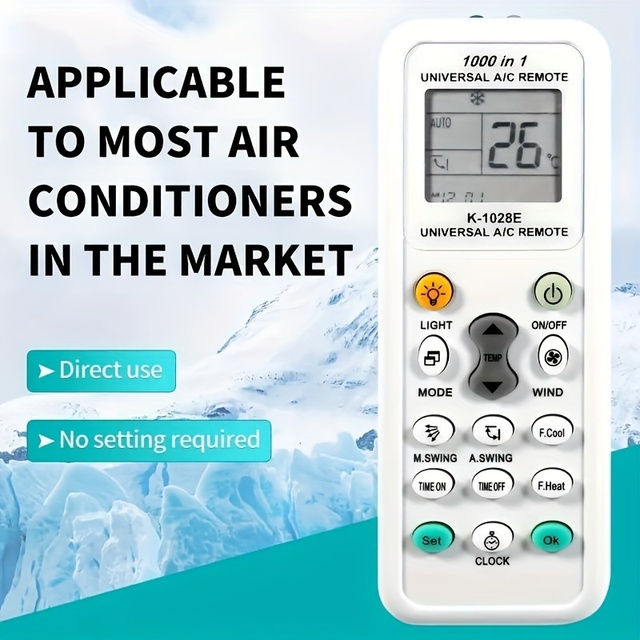 Universal air Conditioner Remote Control, Compatible with 99% of air Conditioners
