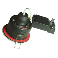 Plafonnier encastré à LED à ouverture ventilée, homologué pour les feux, avec cadre interchangeable