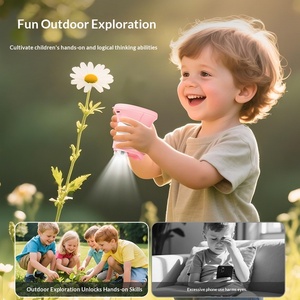 Mikroskop Mainan Edukasi Sains Plastik Portabel Genggam Kinder Baru dengan Layar Warna HD IPS 2-inci yang Dapat Direkam, Perbesaran 100x - Product Image 1