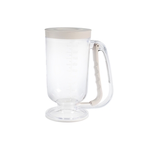 Dispensador de masa de 0.95 litros con tapa blanca y herramienta de medición para hornear - Product Image 1