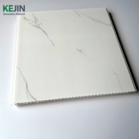 Hoja de mármol laminado de PVC Panel de pared a prueba de humedad para decoración de oficina en casa Material de construcción Panel de pared decorativo de PVC