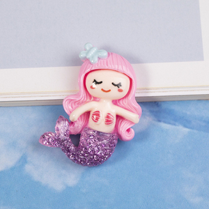 Adornos de Resina con Forma de Sirena, Miniaturas para Manualidades, Accesorios para Hacer Joyas, Horquillas, Broches, Manualidades, Fundas para Móviles, Imanes para Refrigerador - Product Image 4