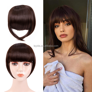 AliLeader Vente en Gros 36 Couleurs Nouveaux Styles Franges Synthétiques à Clipser Cheveux Lisses Soyeux Épais et Soignés - Product Image 2