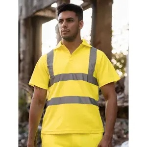 Camiseta polo de alta visibilidad personalizada para merchandising - Product Image 4