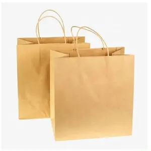 중국 공장 종이 가방 크래프트 쇼핑백 선물 포장을위한 맞춤형 판지 포장 가방