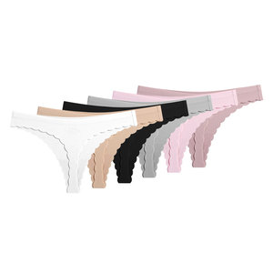Sexy láser corte una pieza sin costura ropa interior de las mujeres T-bragas Tanga - Product Image 1