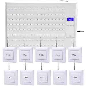 Sistema di chiamata intelligente del reparto di assistenza di emergenza del reparto dell'ospedale senza fili Caregiver per le cliniche, casa di cura 128 letti