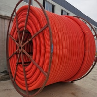 Conducto Óptico Flexible Corrugado de HDPE Preinstalado de 6 Vías, Ecológico, con 6 Subconductos, Tubo COD para Protección de Cable de Fibra Óptica