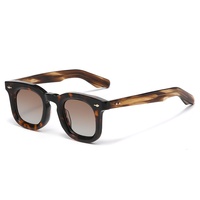 Lunettes de soleil en acétate MS 3009S, monture carrée ronde, finition soignée, texture premium, design intemporel, UV400