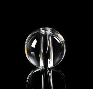 Lampada da Tavolo JY <span class=keywords><strong>con</strong></span> Sfera in Cristallo Liscia e Foro Centrale, Stile Angelo, Lucidata - Product Image 4