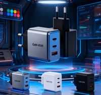 Cargador Rápido Portátil Tommox OEM ODM para Tablet y Smartphone, Adaptador de Carga Gan de 45w para iPad, iPhone, Samsung, Tipo C