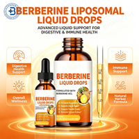 Berberine HCl Liposomale OEM Liquide 60ml – Complément Cutané – Gouttes de Berberine Liposomale pour la Santé Immunitaire, Digestive et Cardiaque